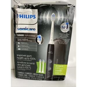 Philips Sonicare ProtectiveClean 5300 Rechargeable Electric Toothbrush, Black